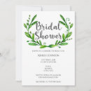 Search for backyard bridal shower invitations Greenery