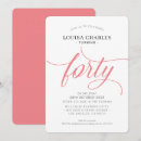 Search for coral birthday invitations Classy