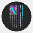 Search for suicide awareness ribbon stickers 988