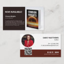 Search for author business cards Book marketing