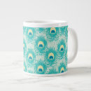 Search for blue peacock bird mugs Abstract