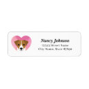 Search for jack russell return address labels Heart