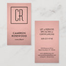 Search for rose gold foil business cards Beauty salon