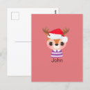 Search for cute reindeer postcards Xmas