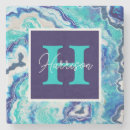 Search for marble coasters Turquoise