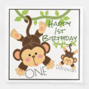 Search for monkey napkins First birthday