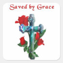 Search for jesus saves christian cross stickers Faith