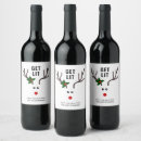 Search for funny christmas quote wine labels Party