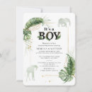 Search for adventure baby boy shower invitations Forest animals