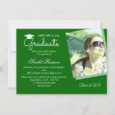 Search for 4x6 high school graduation invitations Green