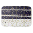Search for navy blue gold bath mats Chic