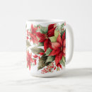 Search for poinsettia flower mugs Watercolor