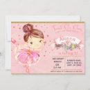 Search for pink tutu invitations Gold glitter