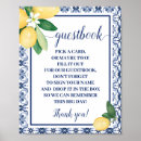 Search for lemon wedding signs Blue mediterranean