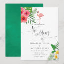 Search for flamingo wedding invitations Luau