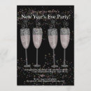 Search for champagne glass new years eve invitations Bubbles