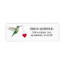 Search for green heart return address labels Cute