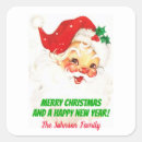 Search for vintage santa claus stickers Xmas