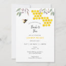 Search for bee bridal shower invitations Watercolor