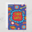 Search for comic heroes invitations Logo