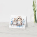 Search for winter christmas note cards Bird