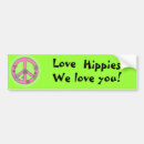 Search for hippie flower bumper stickers Peace