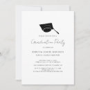 Search for red black white graduation invitations Elegant