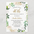 Search for winter 40th birthday invitations Floral