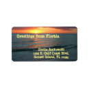 Search for orange sunset return address labels Beach