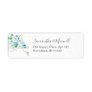 Search for blue orchid return address labels Botanical