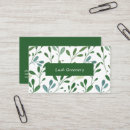 Search for pattern business cards Green
