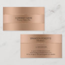 Search for rose gold business cards Metallic