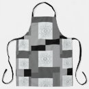 Search for graphic design aprons Black and white design