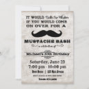 Search for moustache bash birthday invitations Party