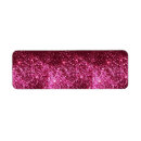 Search for hot pink glitter return address labels Girly