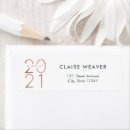 Search for class of 2021 return address labels Graduation