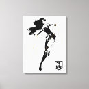 Search for black white pop silhouette art Wonder woman comic