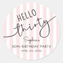 Search for 30th stickers Adult birthday party