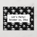 Search for skull pattern postcards Black and white