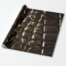Search for crocodile skin wrapping paper Black