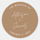 Search for script wedding stickers Terracotta