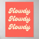 Search for retro cowgirl posters Howdy