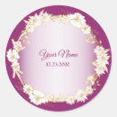 Search for pink and white wedding stickers Party