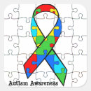 Search for autism puzzle ribbon stickers Pieces