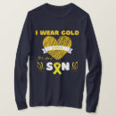 Search for childhood cancer tshirts Gold
