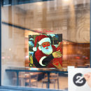 Search for santa claus window decals Red