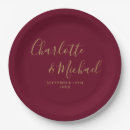 Search for burgundy and gold plates Classic