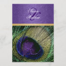 Search for purple peacock wedding invitations Bird