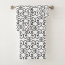 Search for black and white designs bath towels Modern