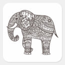 Search for decorated elephant stickers Mandala